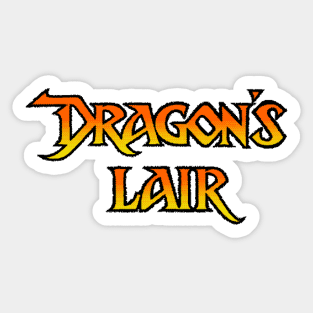 Dragon's Lair Pixel logo Sticker